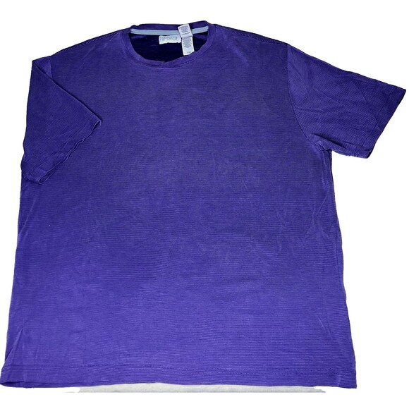 Concepts by Claiborne Vtg T-Shirt Ribbed Purple XL Men Soft - Picture 2 of 10
